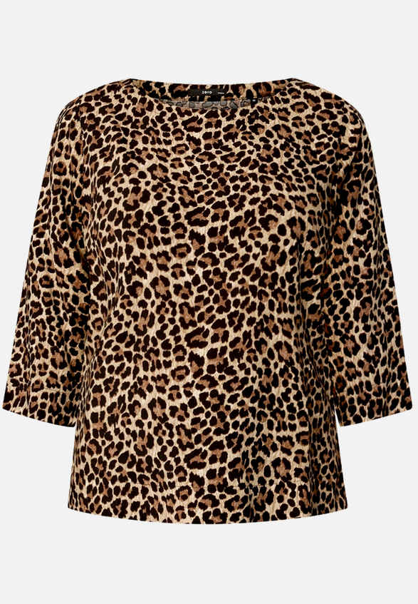 Leobluse mit Rundhalsausschnitt / Vorderseite