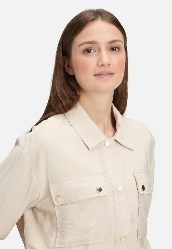 Casual-Jacke mit aufgesetzten Taschen / Detailbild