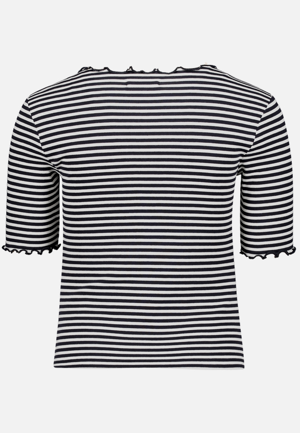 Shirt gestreift mit Raffung / Rückseite