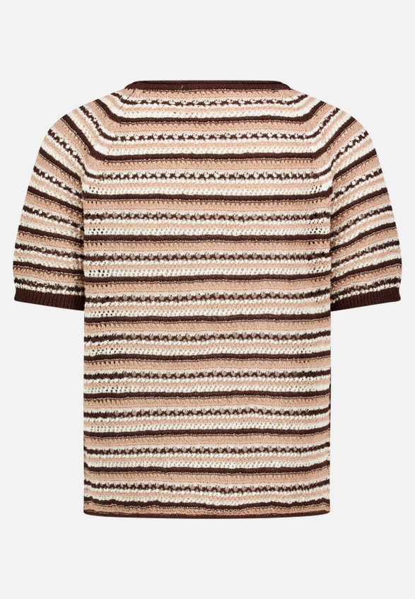 Strickpullover mit Rundhalsausschnitt / Rückseite