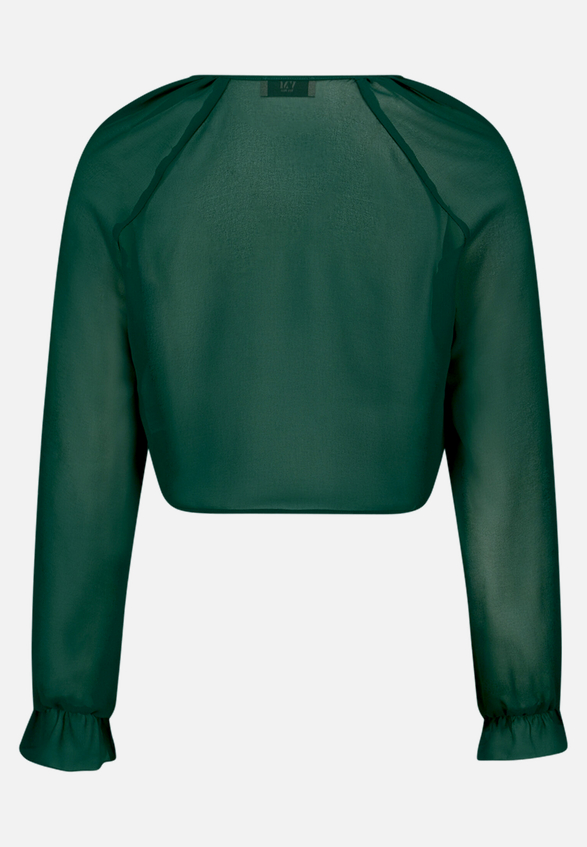 Bolero-Jacke mit gekräuseltem Ausschnitt / Rückseite