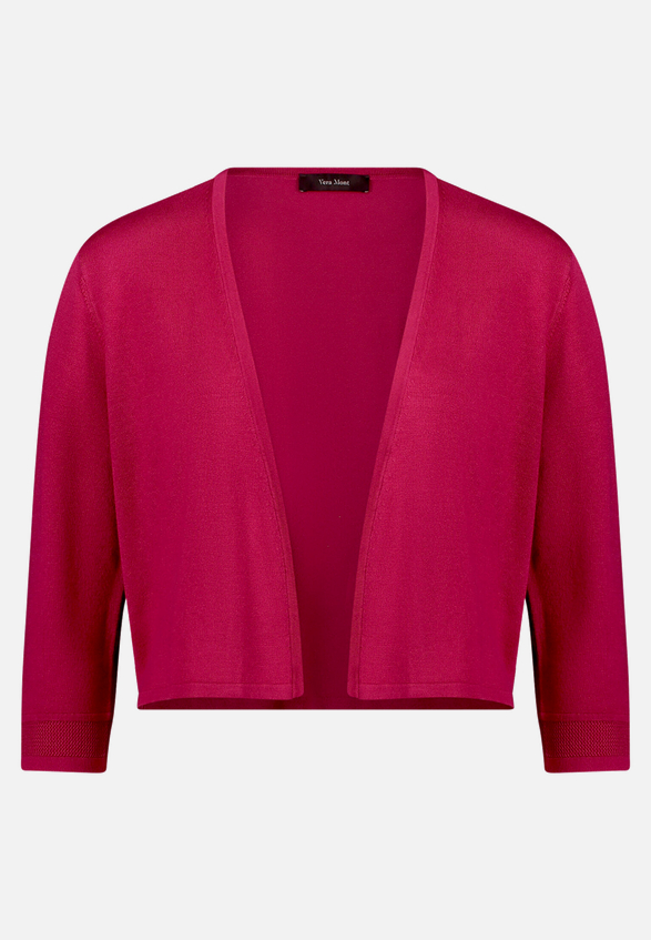 Sommer-Strickjacke mit 3/4 Arm / Vorderseite