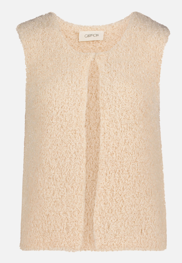 Strickweste mit Rundhalsausschnitt / Vorderseite
