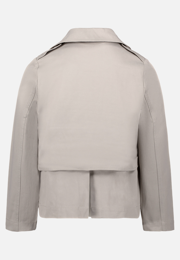Kurztrench mit Taschen / Rückseite