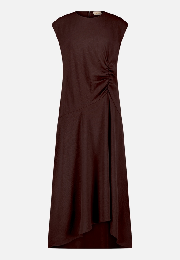 Midikleid mit Raffung / Vorderseite