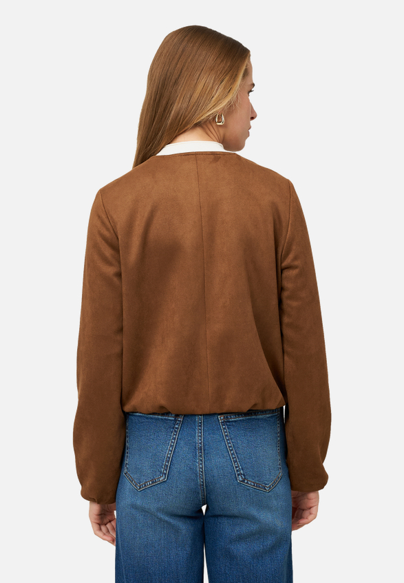 Blazerjacke mit Reißverschluss / Modellfoto Rückseite