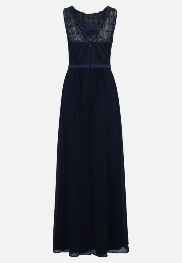 Abendkleid mit Spitze / Rückseite