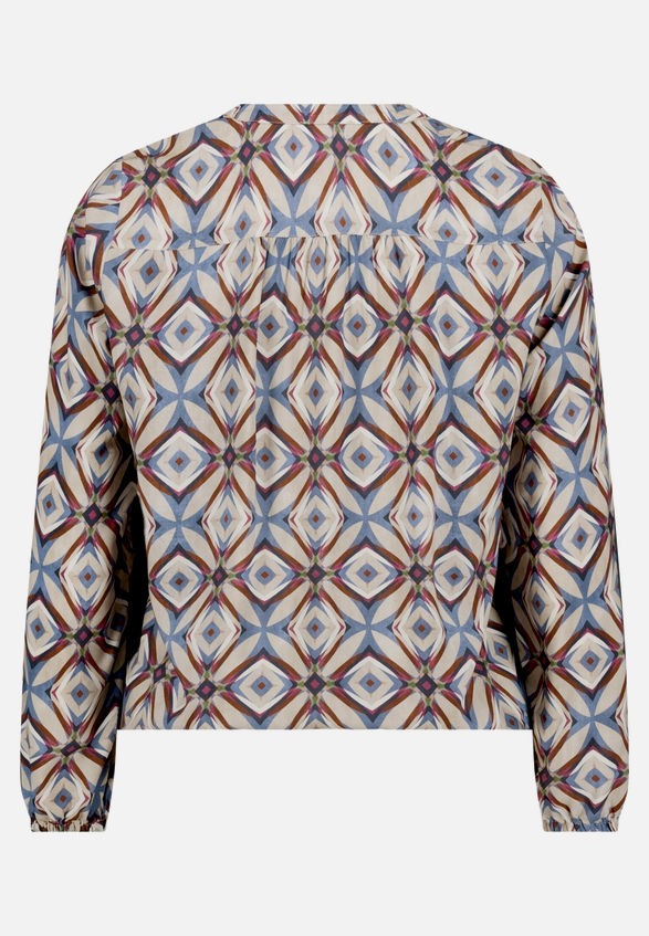 Casual-Bluse mit Muster / Rückseite