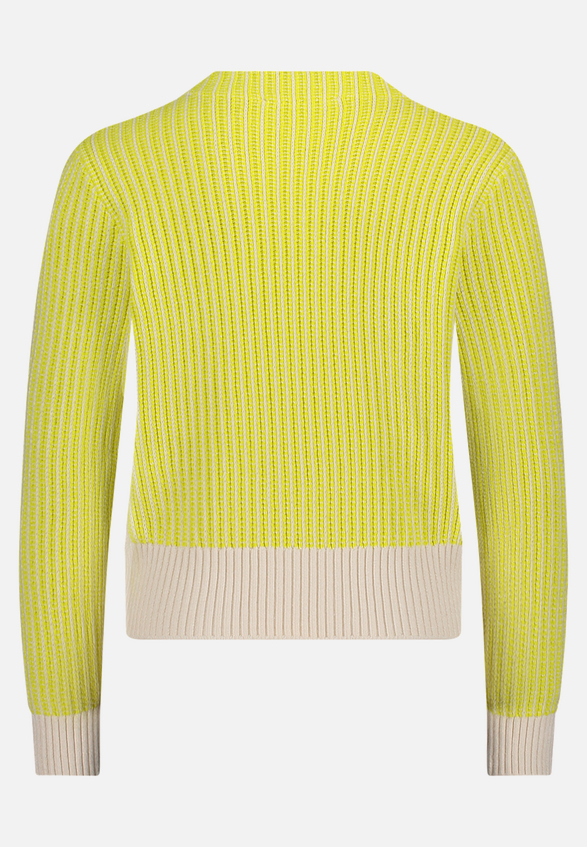 Strickpullover mit Strickdetails / Rückseite
