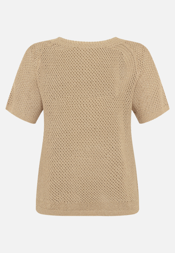 Strickpullover mit Rundhalsausschnitt / Rückseite