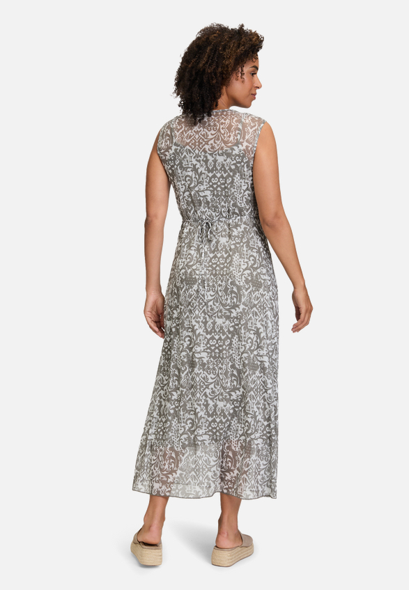 Midikleid ohne Arm / Modellfoto Rückseite