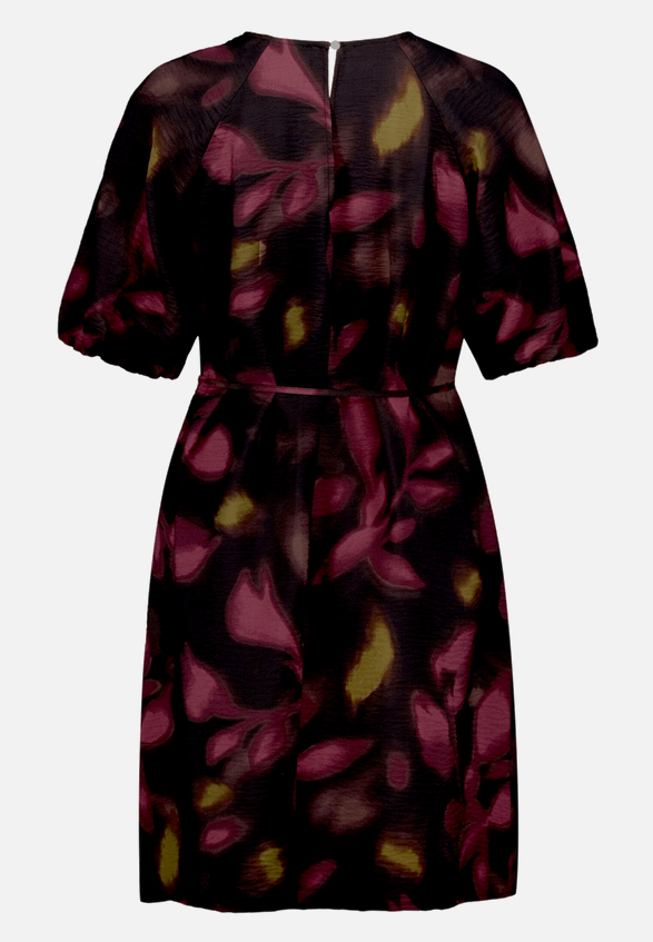 Minikleid mit Blumen / Rückseite