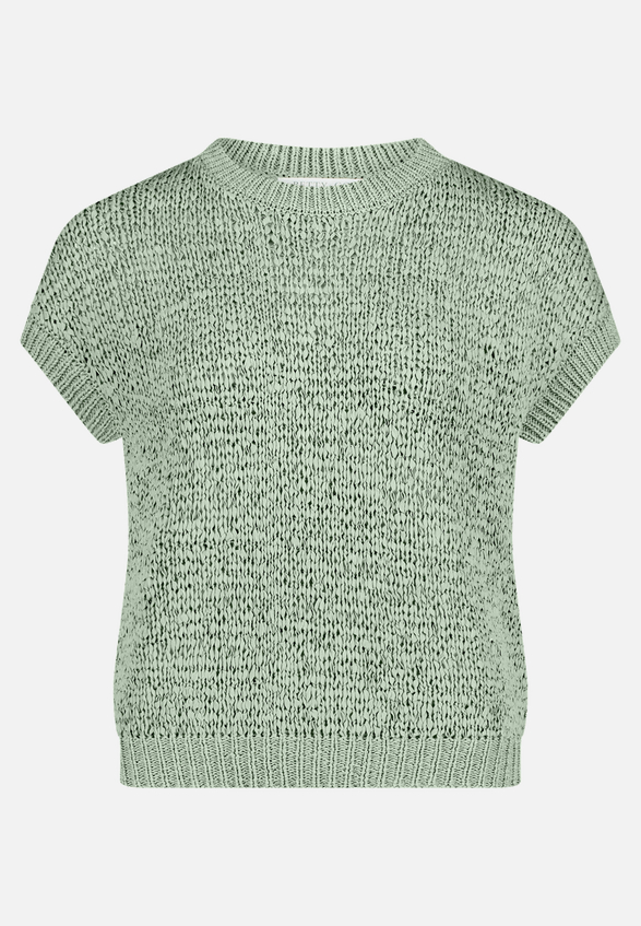 Strickpullover mit Rundhalsausschnitt / Vorderseite