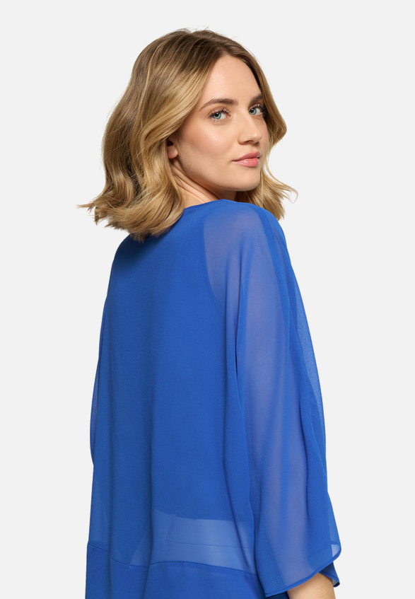 Chiffonbluse unifarben / Detailbild
