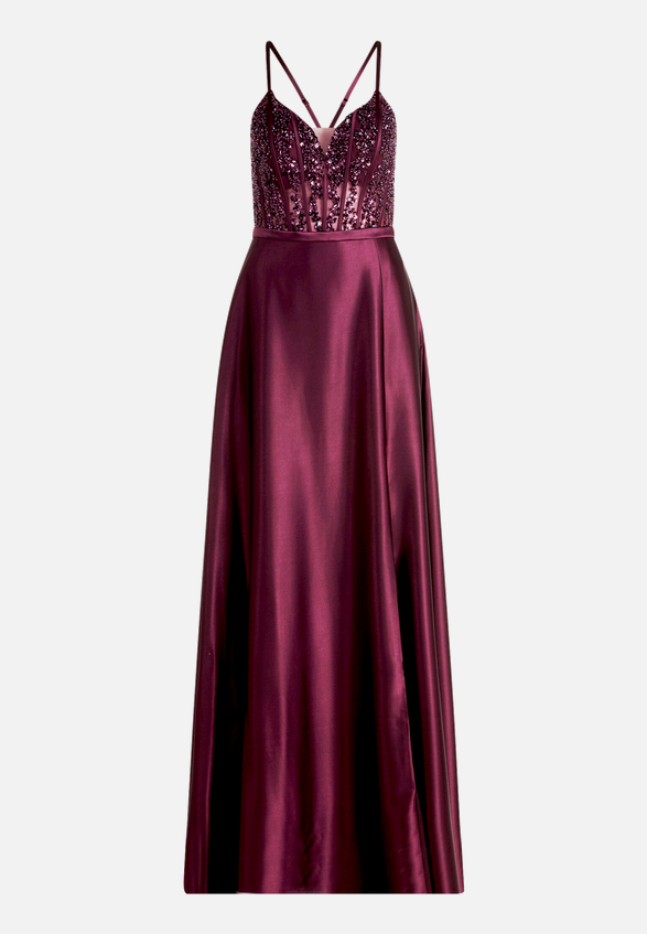 Abendkleid mit Stickerei / Vorderseite