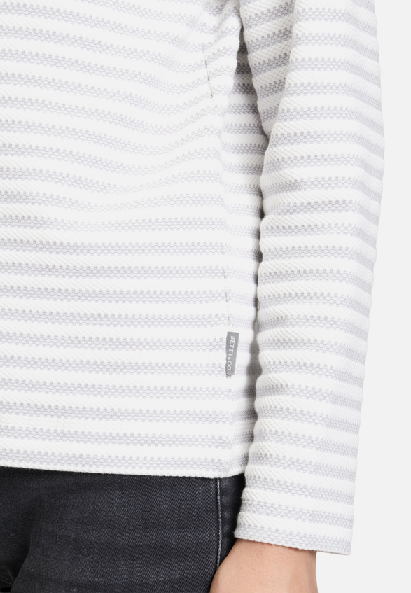 Sweatshirt mit U-Boot-Ausschnitt / Detailbild