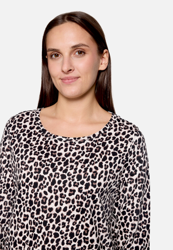 Leo-Shirt  3/4 Arm mit Rundhalsausschnitt / Detailbild