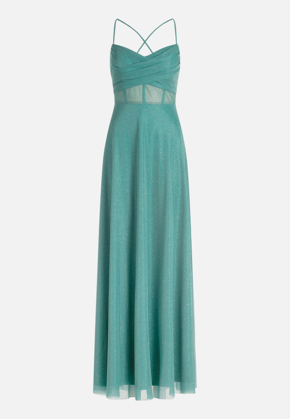 Abendkleid im Glitzer-Look / Vorderseite