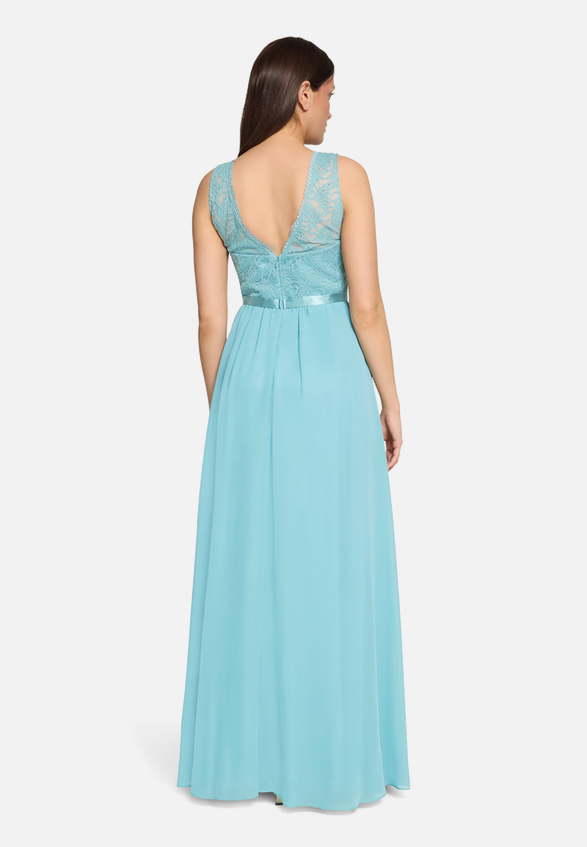 Cocktailkleid mit Spitze / Modellfoto Rückseite