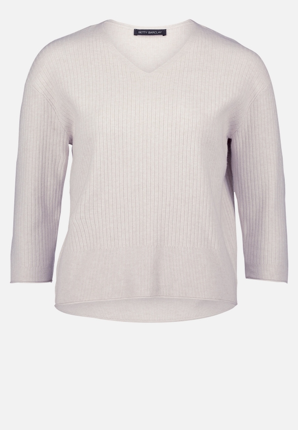 Feinstrickpullover mit V-Ausschnitt / Vorderseite