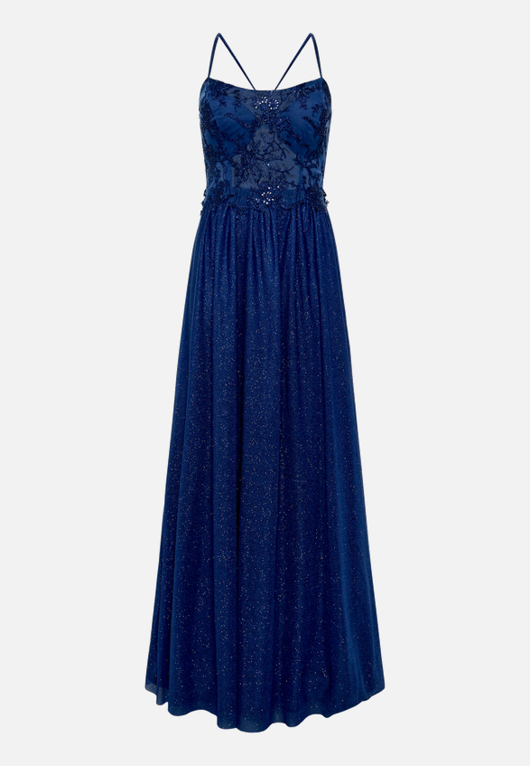 Abendkleid im Glitzer-Look / Vorderseite