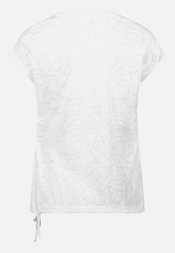 Strukturshirt mit Tunnelzug / Rückseite