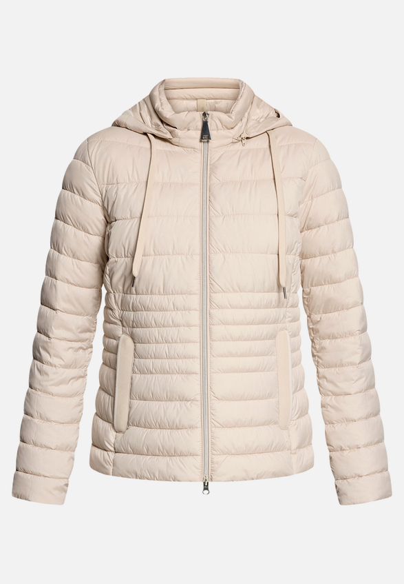 Steppjacke leicht mit abnehmbarer Kapuze / Vorderseite