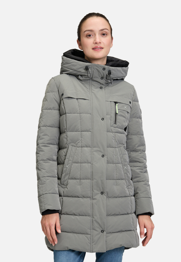 Winterjacke mit Kapuze / Modellfoto Vorderseite