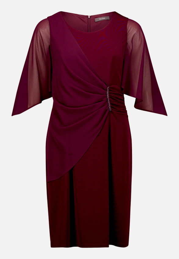 Cocktailkleid mit Raffung / Vorderseite