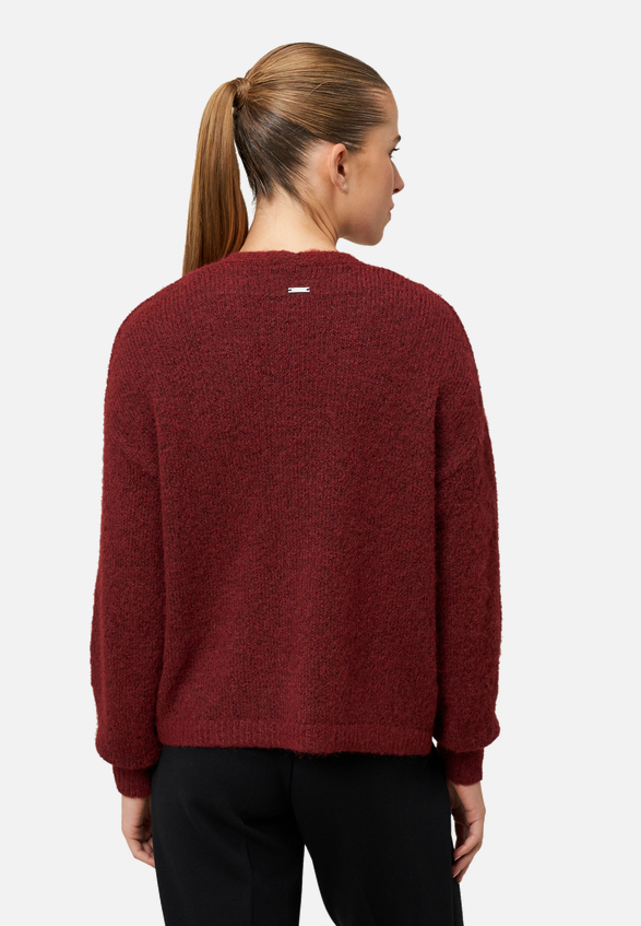 Cardigan offener Style / Modellfoto Rückseite
