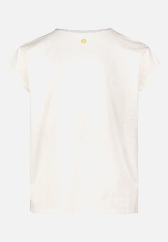 Rundhals-Shirt mit Placement / Rückseite