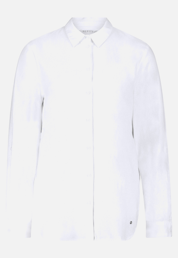 Leinenbluse langarm / Vorderseite
