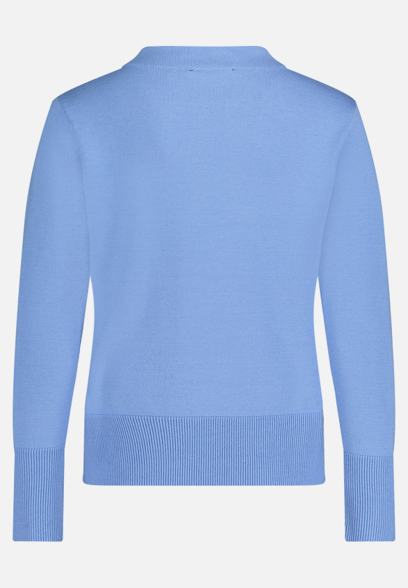 Strickpullover mit Stehkragen / Rückseite