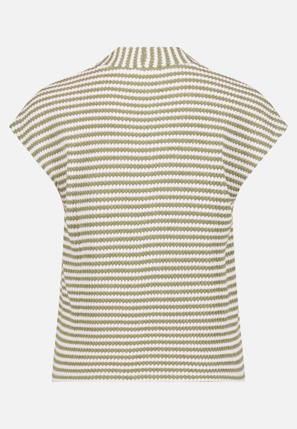 Ringelshirt mit V-Ausschnitt / Rückseite
