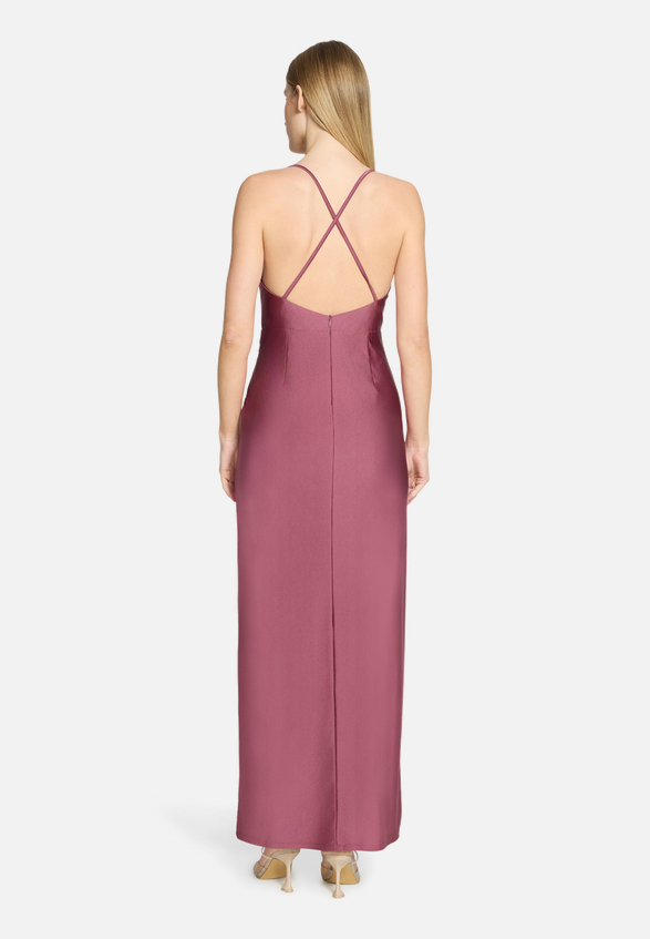 Abendkleid figurbetont / Modellfoto Rückseite