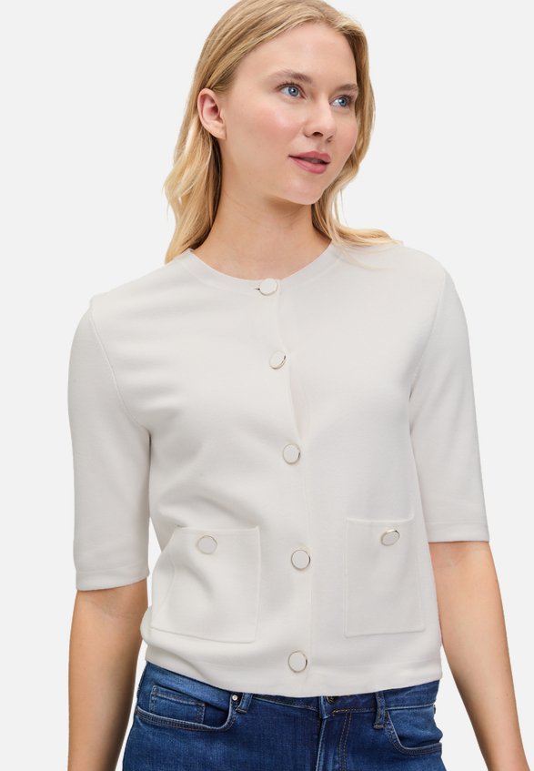 Strick-Cardigan mit Knopfleiste / Detailbild