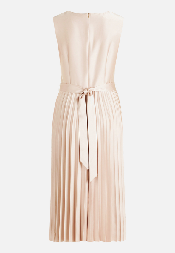 Chiffonkleid mit Plissee / Rückseite