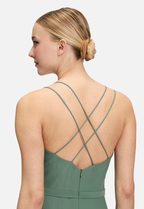 Abendkleid mit Volant / Detailbild