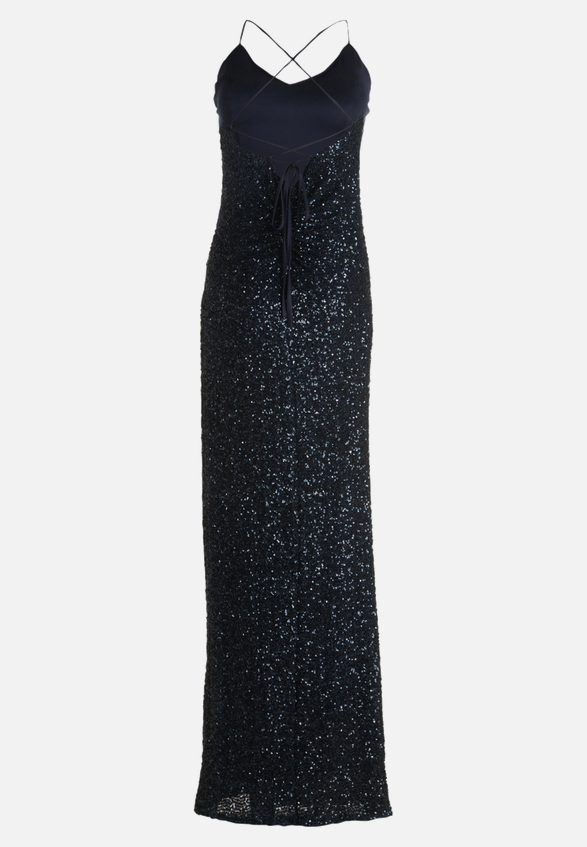 Abendkleid figurbetont / Rückseite