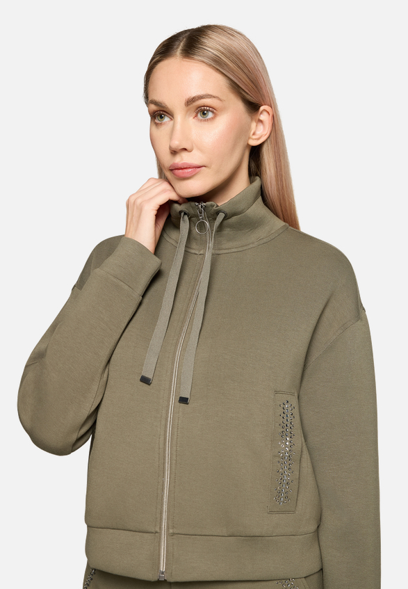 Shirtjacke mit Rippenstruktur / Detailbild