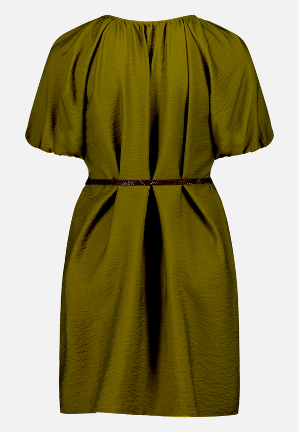 Minikleid  mit Flechtgürtel / Rückseite
