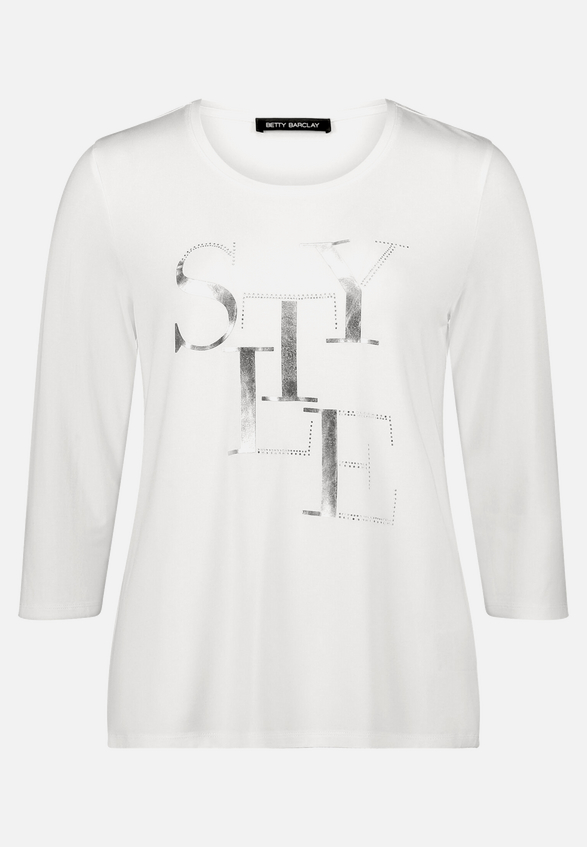 Basic Shirt mit Placement / Vorderseite