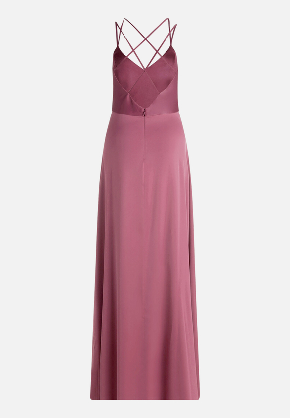 Abendkleid mit V-Ausschnitt / Rückseite