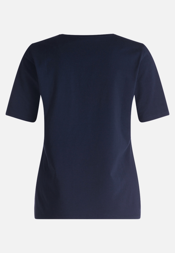 Basic Shirt mit Placement / Rückseite