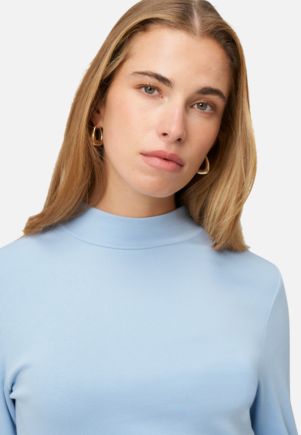Langarmshirt mit Stehkragen / Detailbild