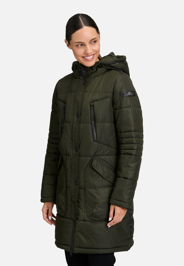 Steppjacke mit Kapuze / Detailbild