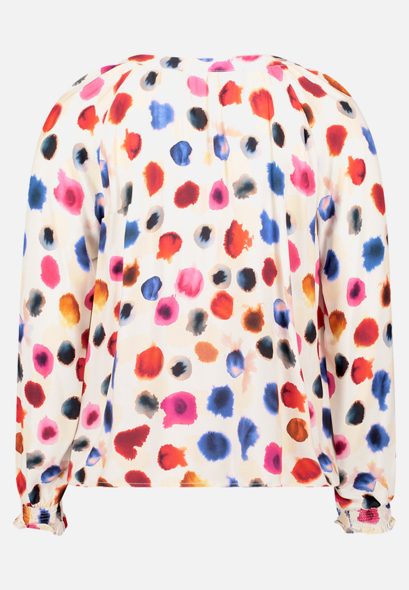Casual-Bluse mit Raffung / Rückseite