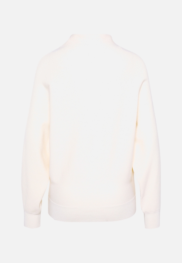 Pullover strukturiert mit Stehkragen / Rückseite