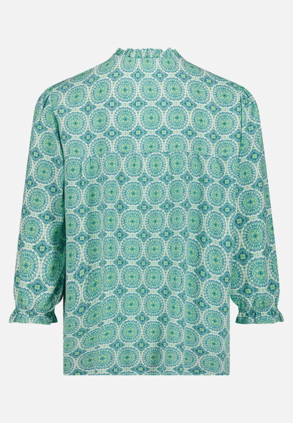Casual-Bluse mit Raffung / Rückseite