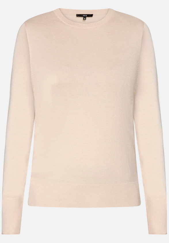 Basic-Pullover  mit Rundhalsausschnitt  / Vorderseite
